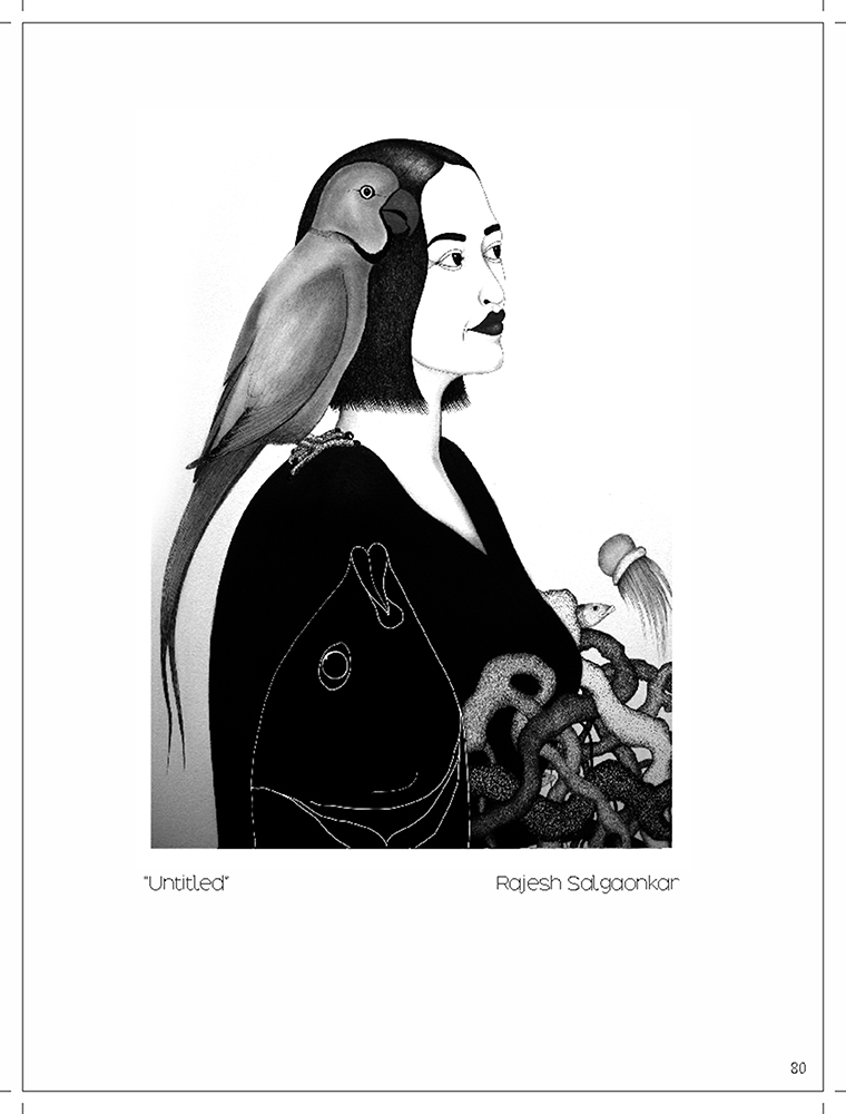 Untitled-Platography On Acid Proof Paper by Rajesh Salgaonkar
