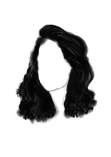 Hair 10 - Platography On Paper by Kashinath Salve