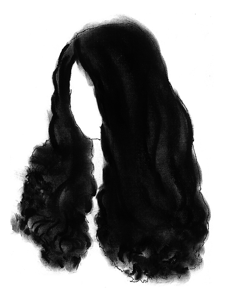 Hair 20 - Platography On Paper by Kashinath Salve