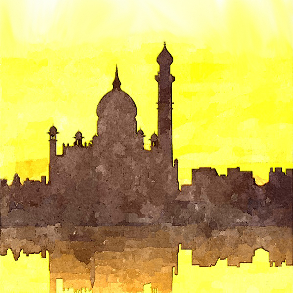 Monument - Acrylic On Canvas by Junaid Umar