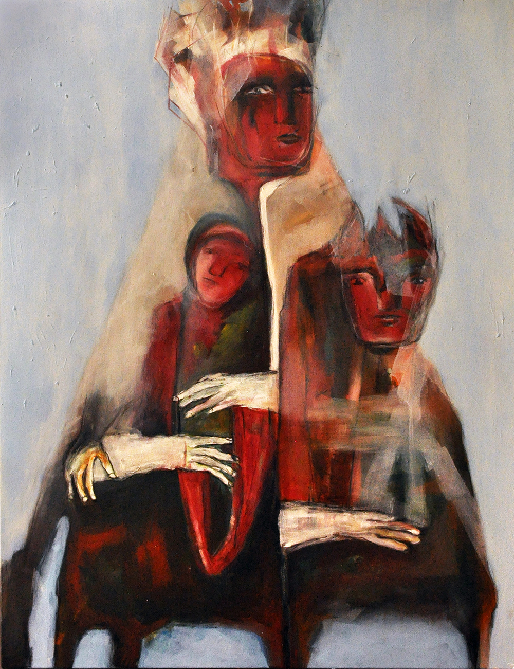 Motherhood - Acrylic On Canvas by Minal Jain