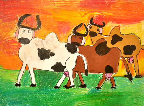 Cows By Kavya Shah