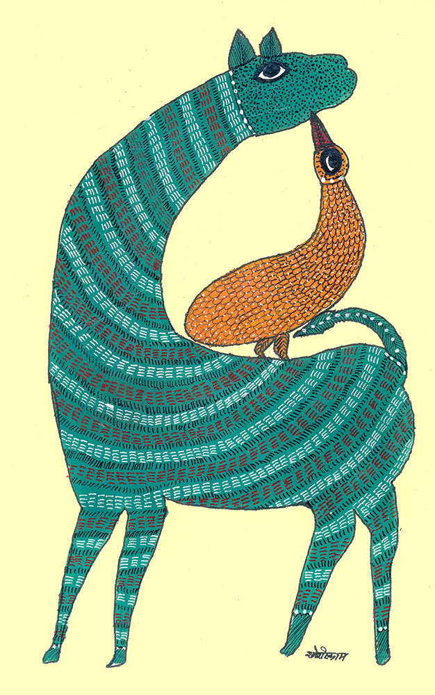 Gond Art By Raj kumar Shyam