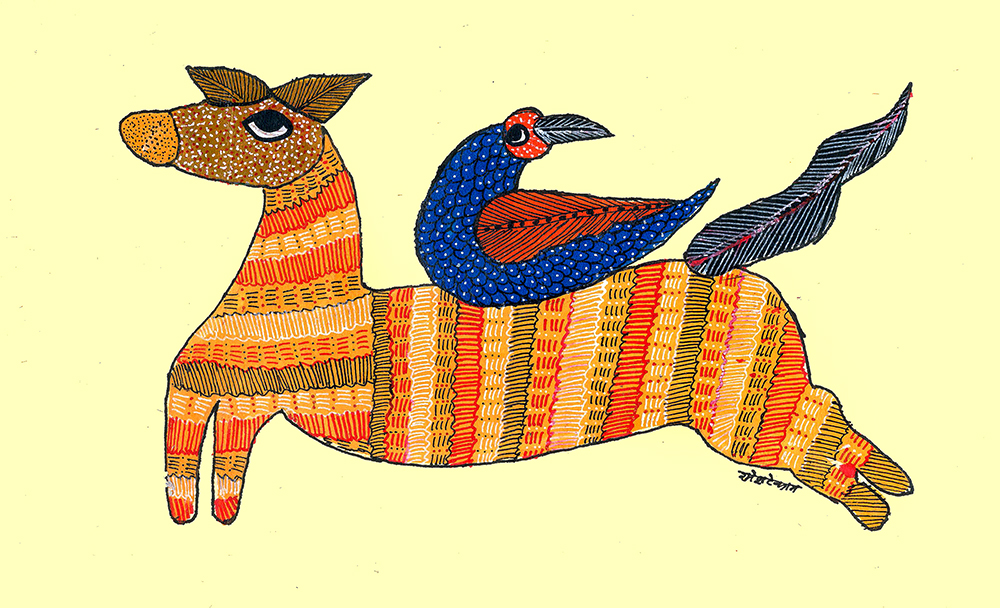 Gond Art By Raj kumar Shyam