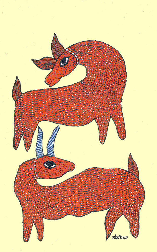 Gond Art By Raj kumar Shyam