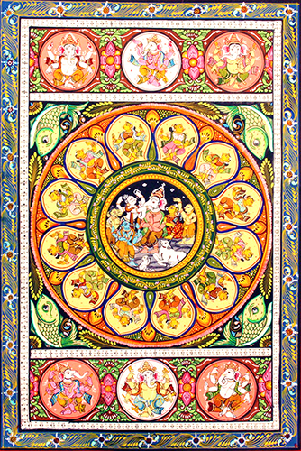Depiction - Pattachitra (Folk & Tribal Art) - Natural Colour Art 
by Lingraj Maharana