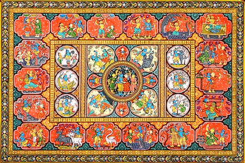 Eternal Truth - Pattachitra (Folk & Tribal Art) - Natural Colour Art 
by Purna Chandra Maharana 