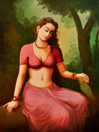 Beauty - Acrylic On Canvas by Kishan Soni