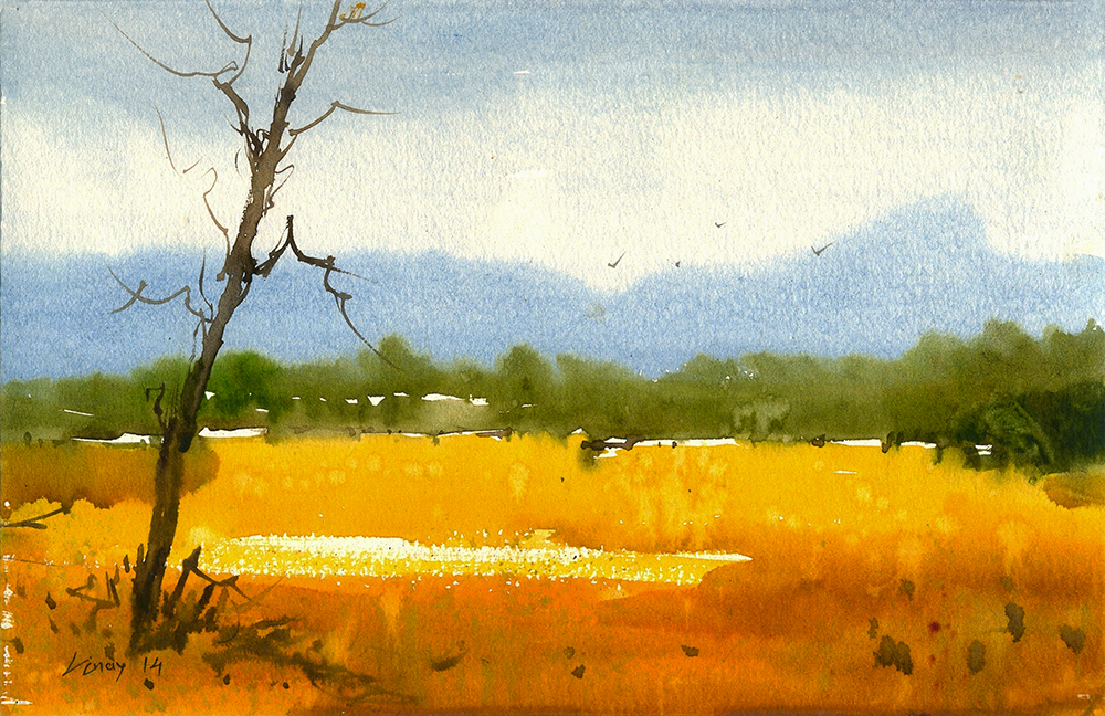 Fine - Water Color On Paper by Vinay Pawle