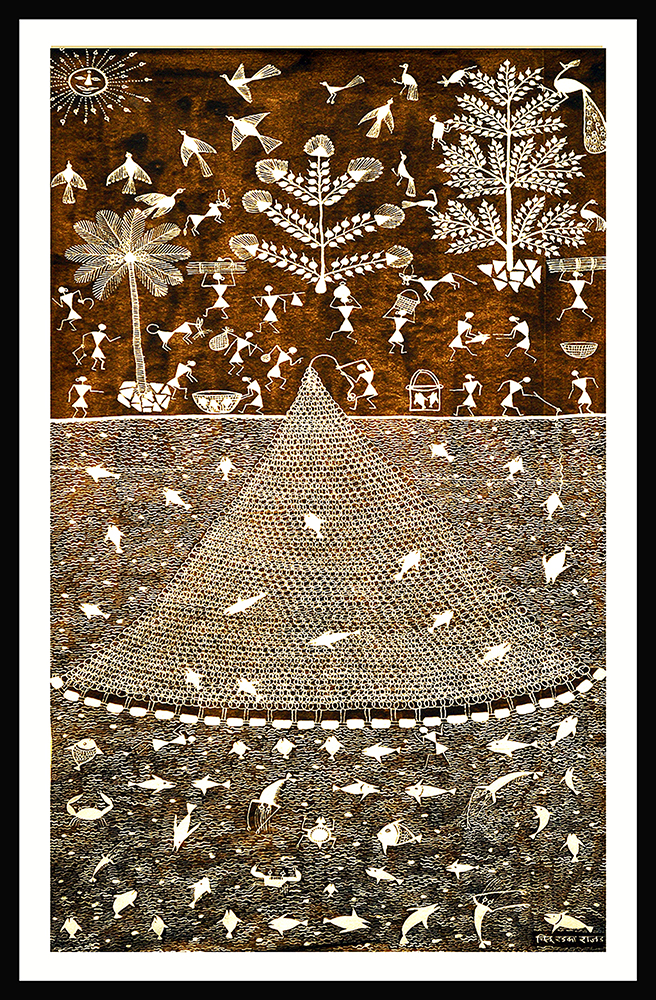 Holyday -  Warli Painting by Chintu  Rajad