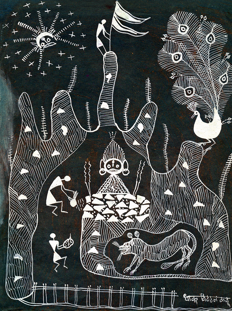  Warli Painting by Dhaku V Kadu